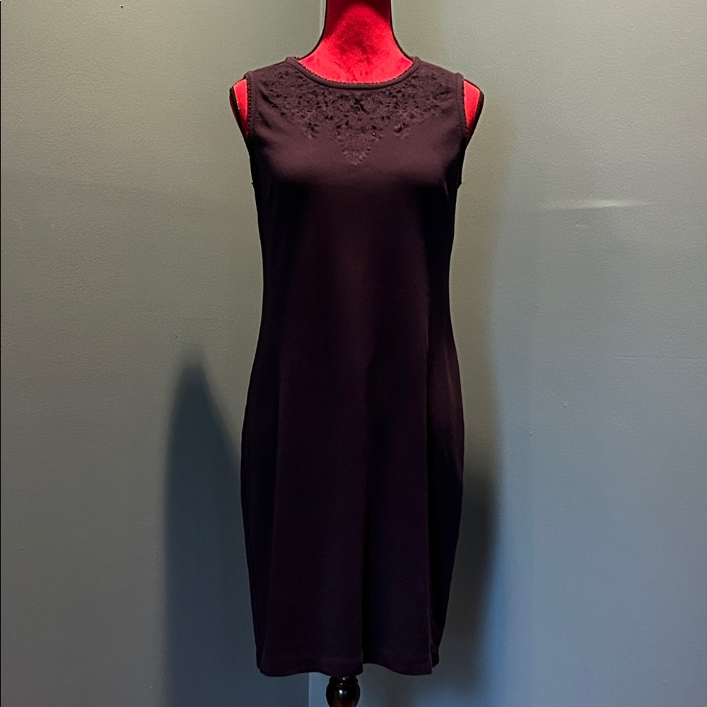 Elegant Navy Sleeveless Dress Size Small - Picture 1 of 13